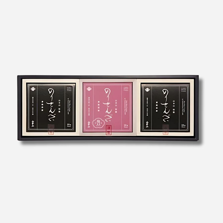 のりせんべいとのりせんべい梅風味の詰合せ3個セット